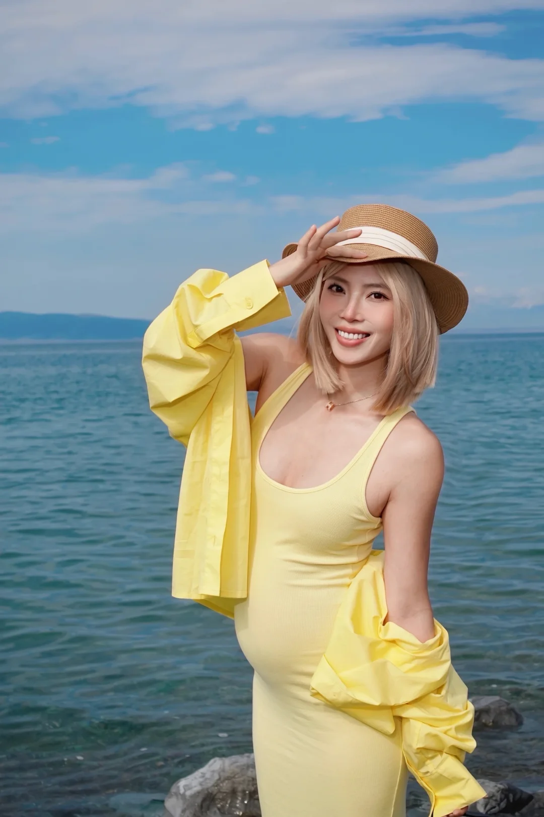 孕24w带球跑碎片 | 在赛里木湖看绝美日落