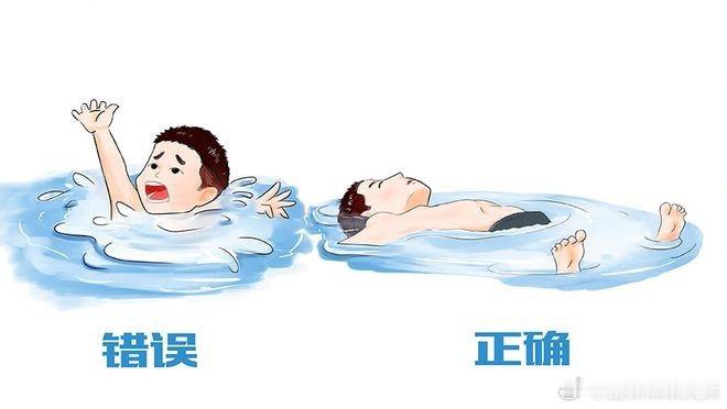 #抢救溺水者的第一步是什么##健康过暑假#  溺水时如何自救？技能一：水母漂如果