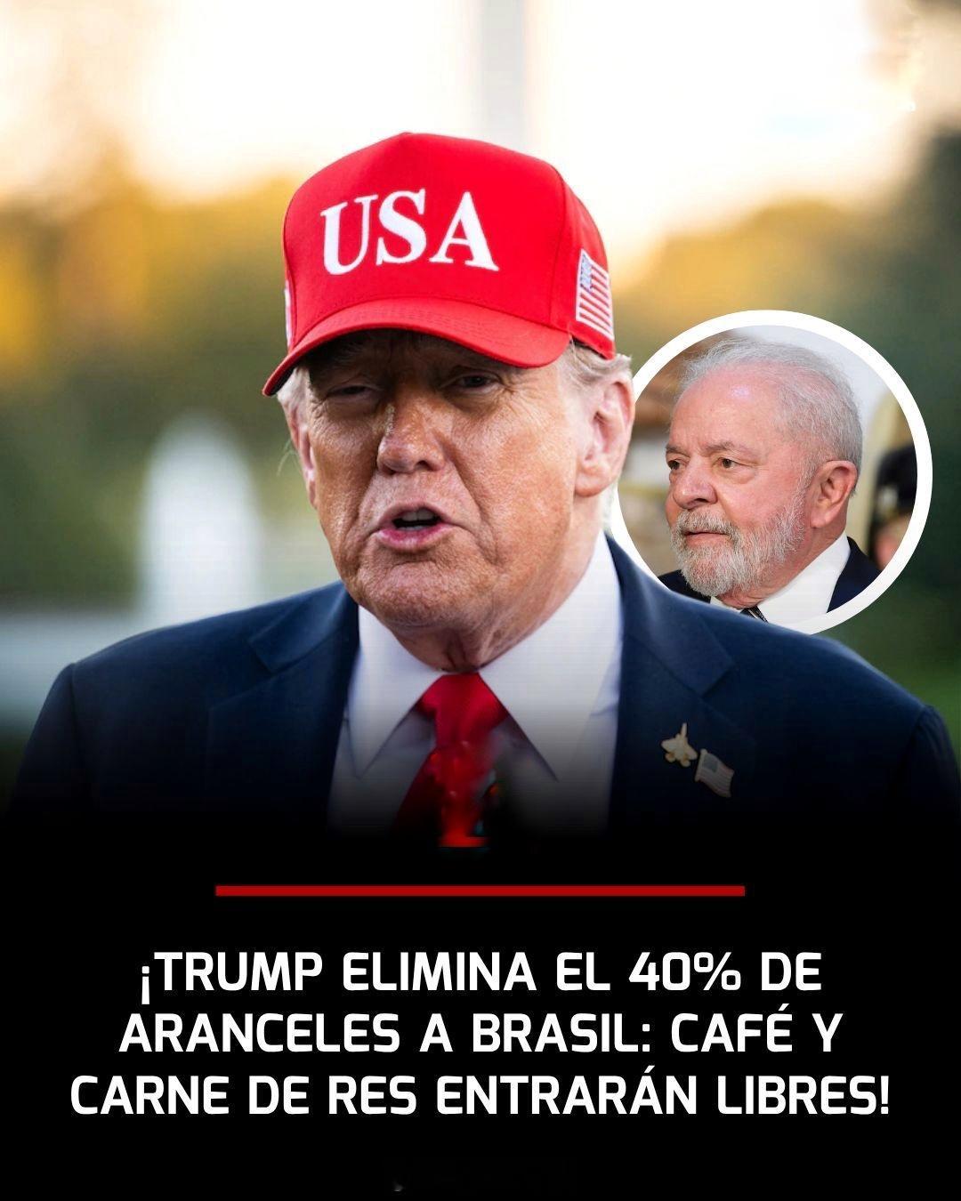 美国总统特朗普签署了一项行政命令，取消了去年 7 月对巴西主要农产品进口（如咖啡