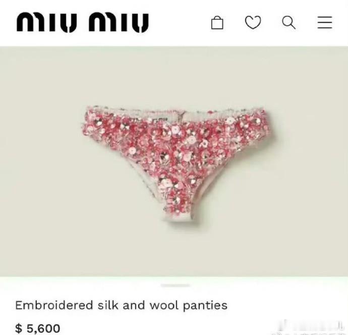 Miu Miu的三万元裤衩，这到底是外穿还是内搭？[笑哭][笑哭] ​​​
