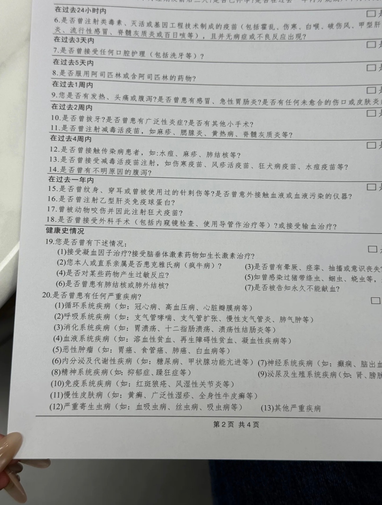 第一次知道原来抑郁症不能献血[笑cry] ​​​