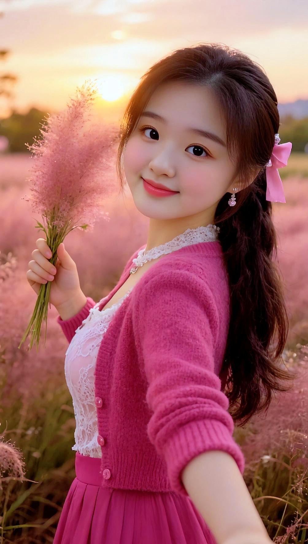 毛草根 小姐姐 微笑