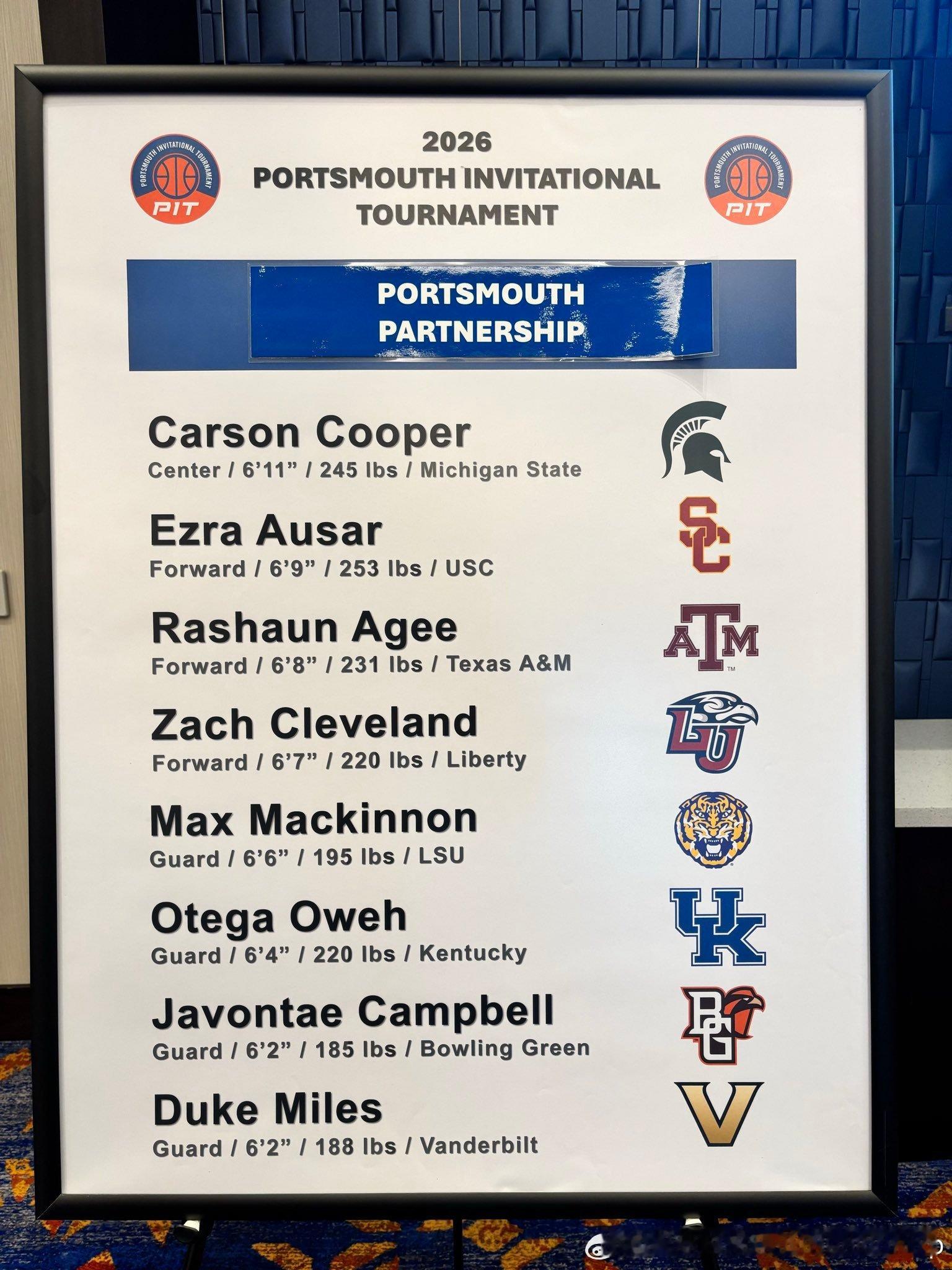 PIT名单宣布，不要小瞧了PIT，里面也有不少好货，当年Toumani Cama