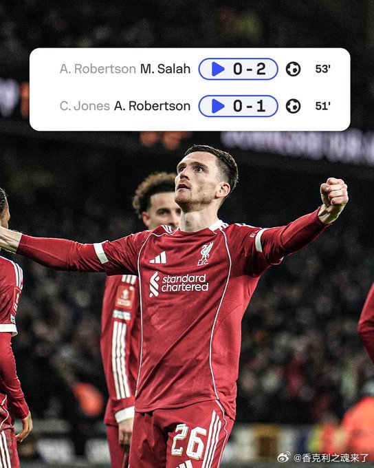利物浦球员两分钟内贡献进球和助攻的纪录：菲尔米诺对阵沃特福德（2017）萨拉赫对