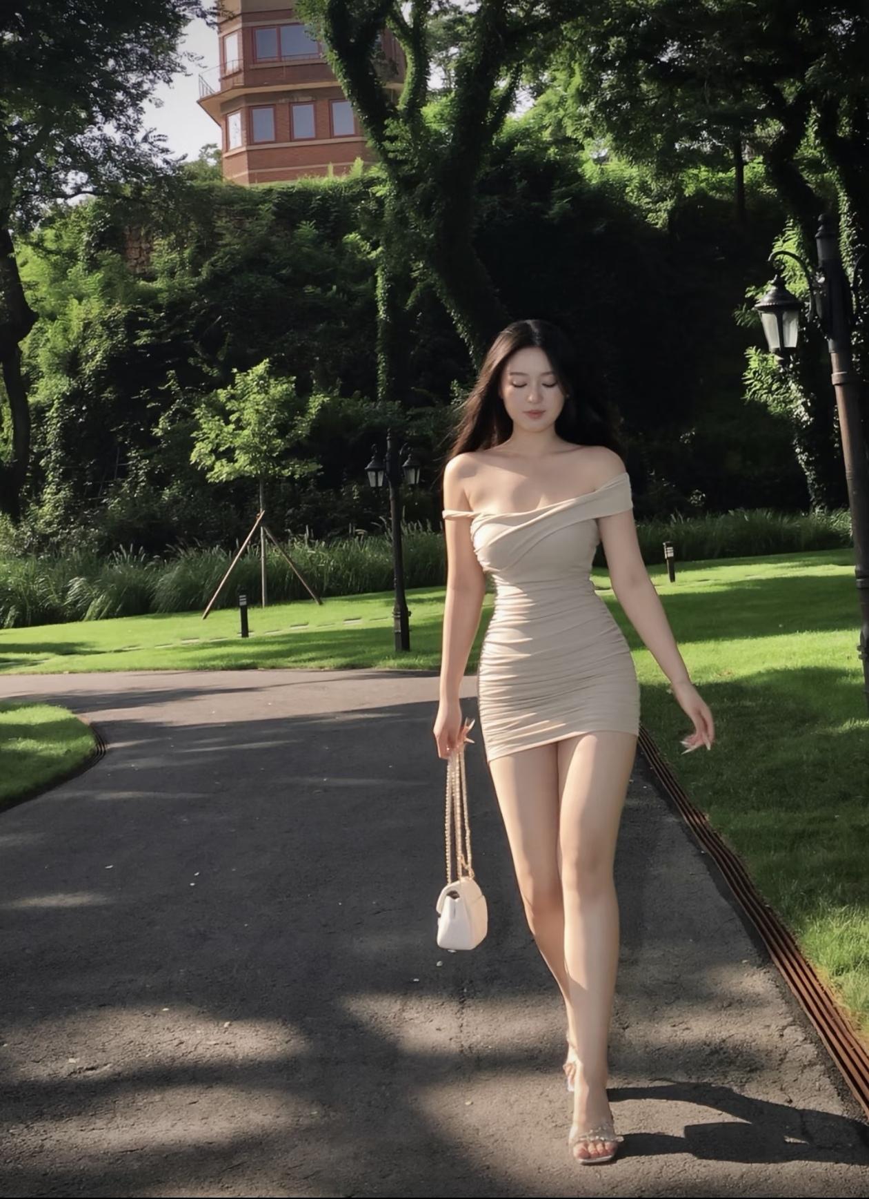 轻纱飘逸，美丽动人