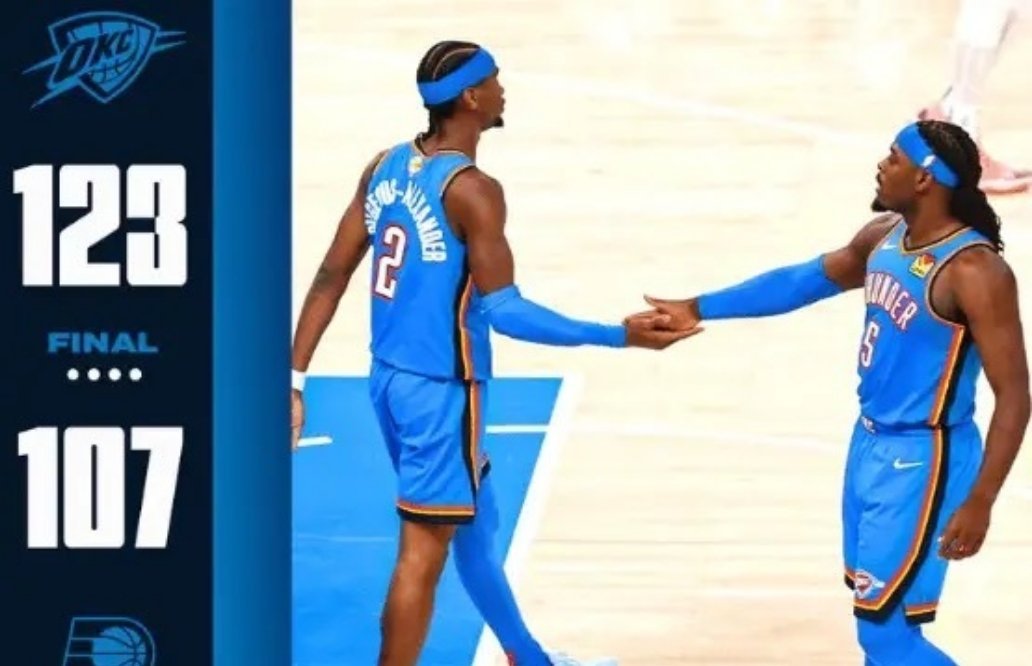 雷霆大胜步行者！大比分搬成1-1！！！步行者vs雷霆nba总决赛 ​​​