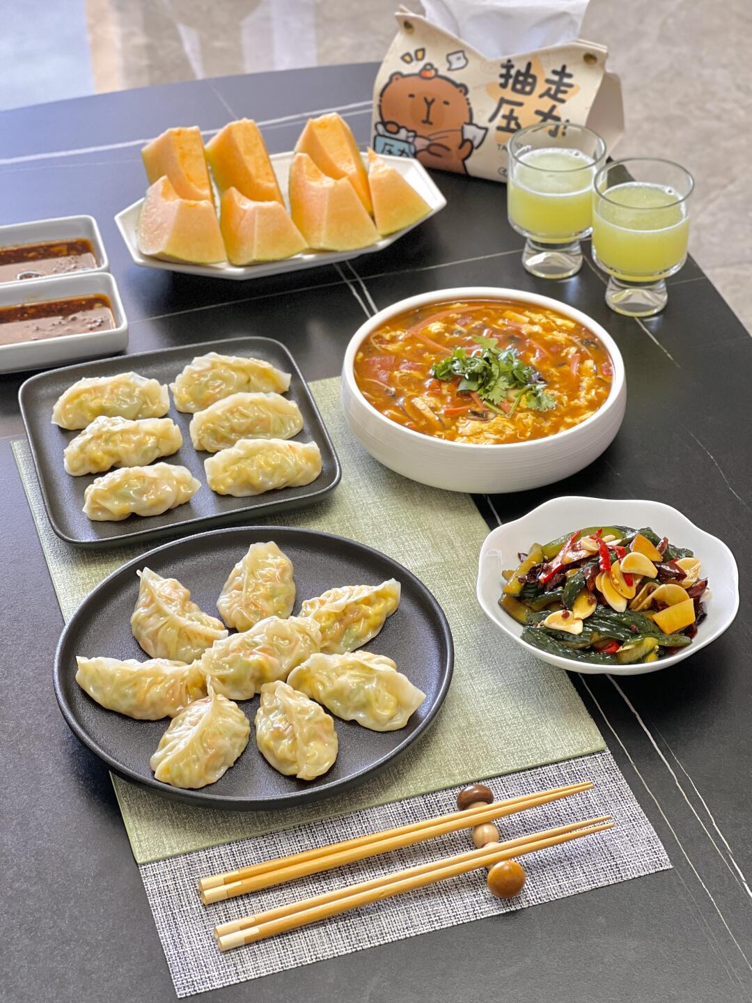 家庭小吃馆｜素三鲜蒸饺