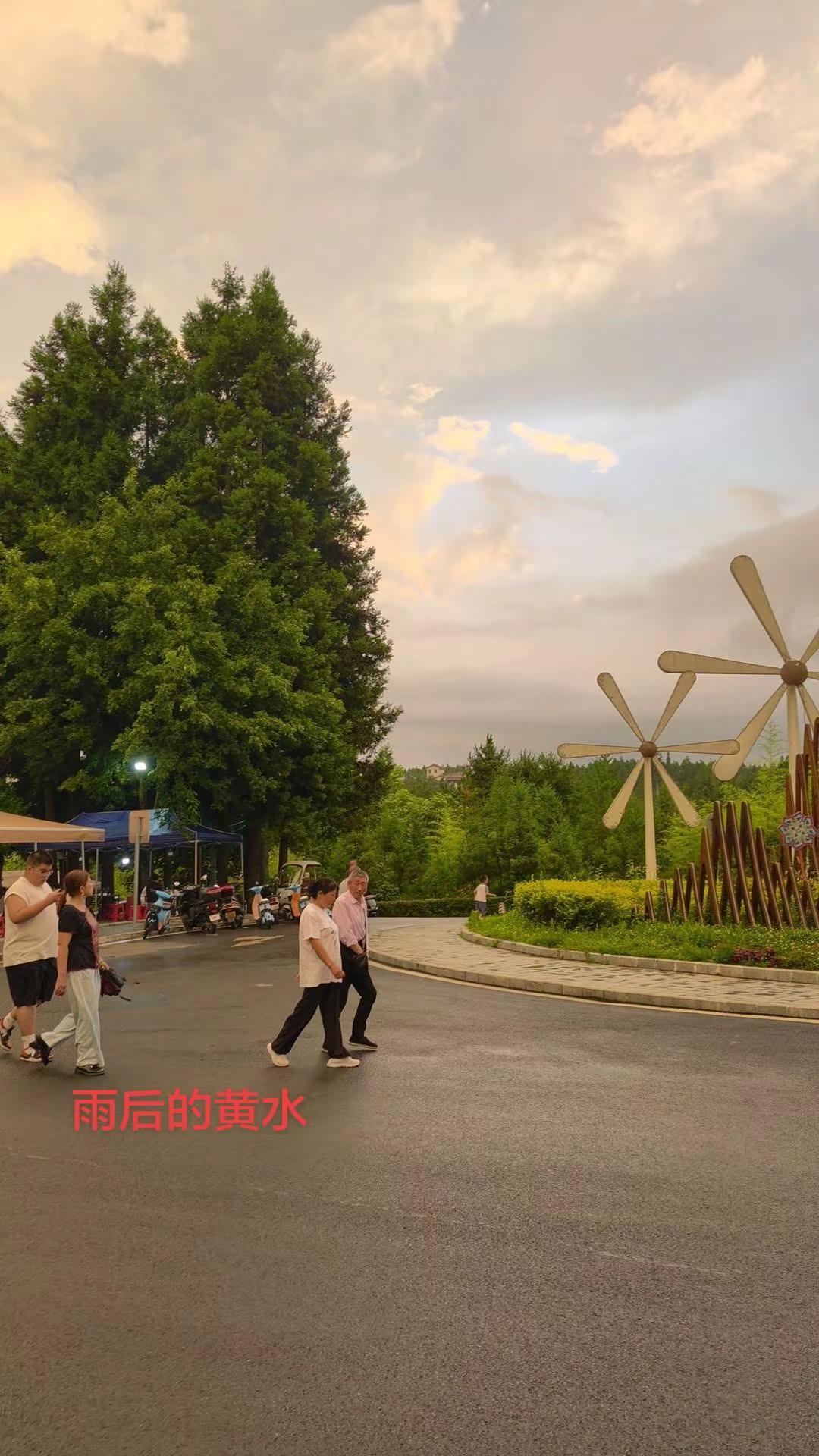 雨后的黄水！