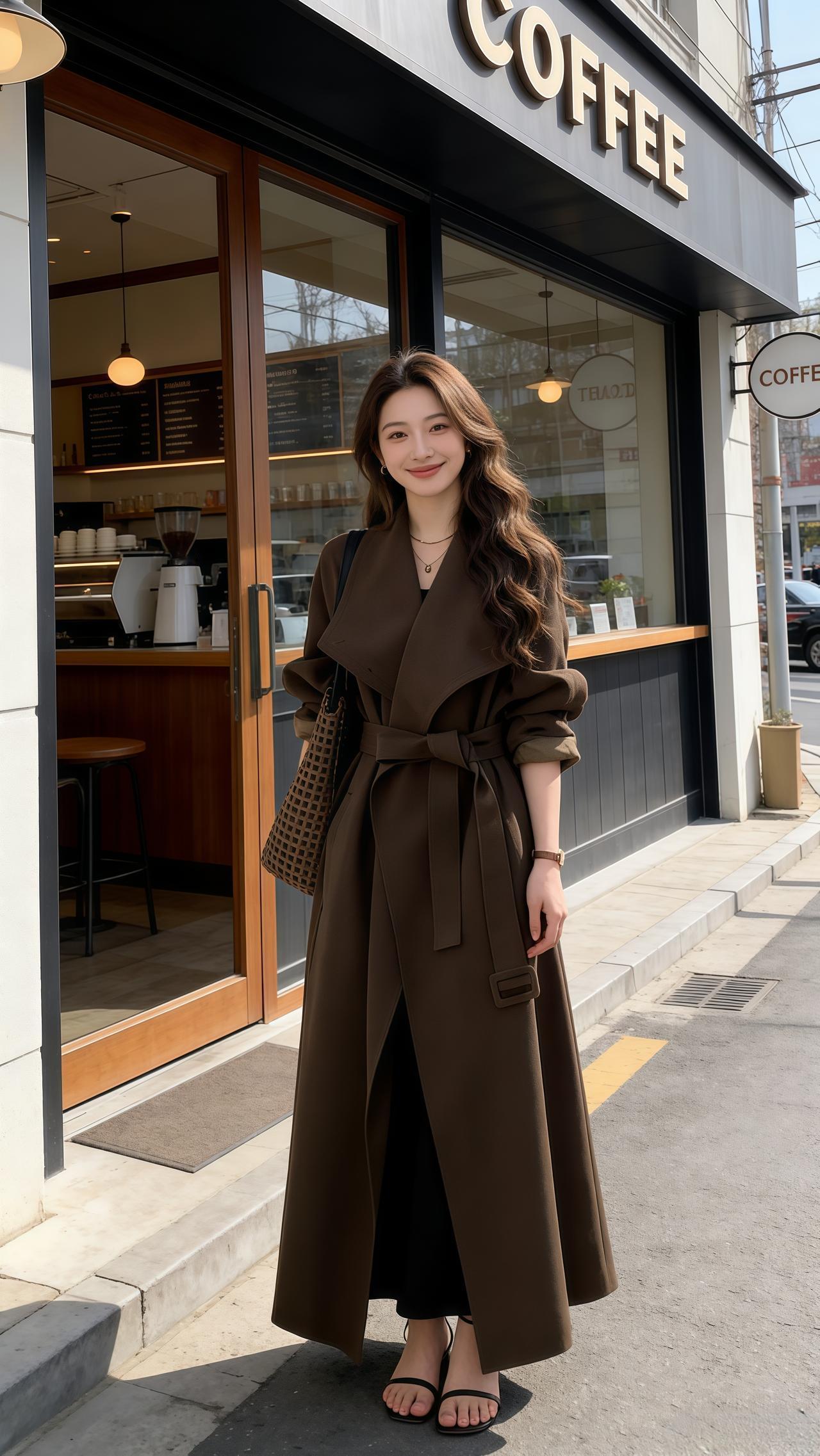 ootd穿搭  风衣 穿搭 韩系穿搭今天穿什么