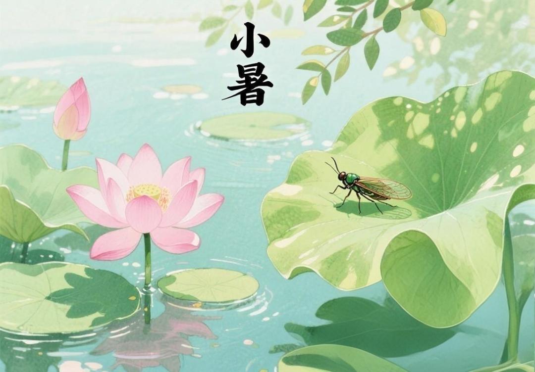 今日小暑
《小暑》

盛夏骄阳热浪飘，心静如荷莫心焦；

暑伏虽长终会消，自在清