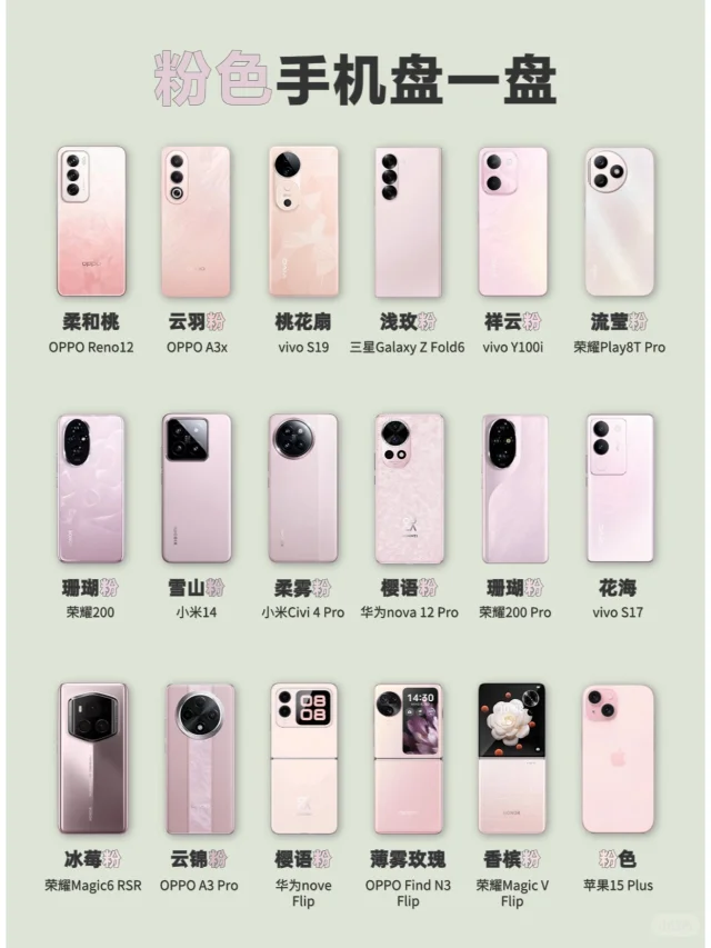 粉色也可以有这么多名字