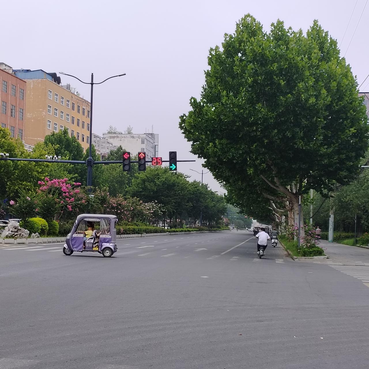 今天有个同事儿子结婚，婚宴订在沈丘鸿常兴饭店，在去饭店的路上，走到兆丰大道与二高