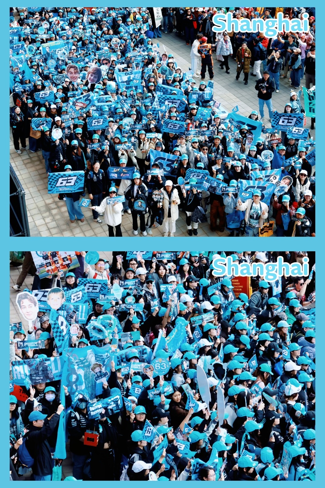 从墨尔本、上海、铃鹿，到迈阿密、蒙特利尔，中国拉蜜带着属于George的蓝色旗帜