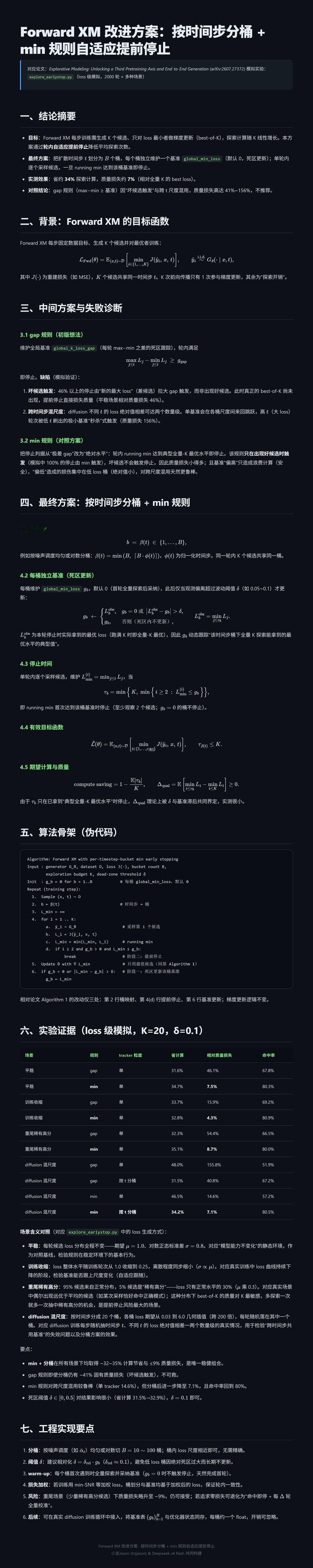 针对Explorative Modeling的早停优化
尝试了Explorati