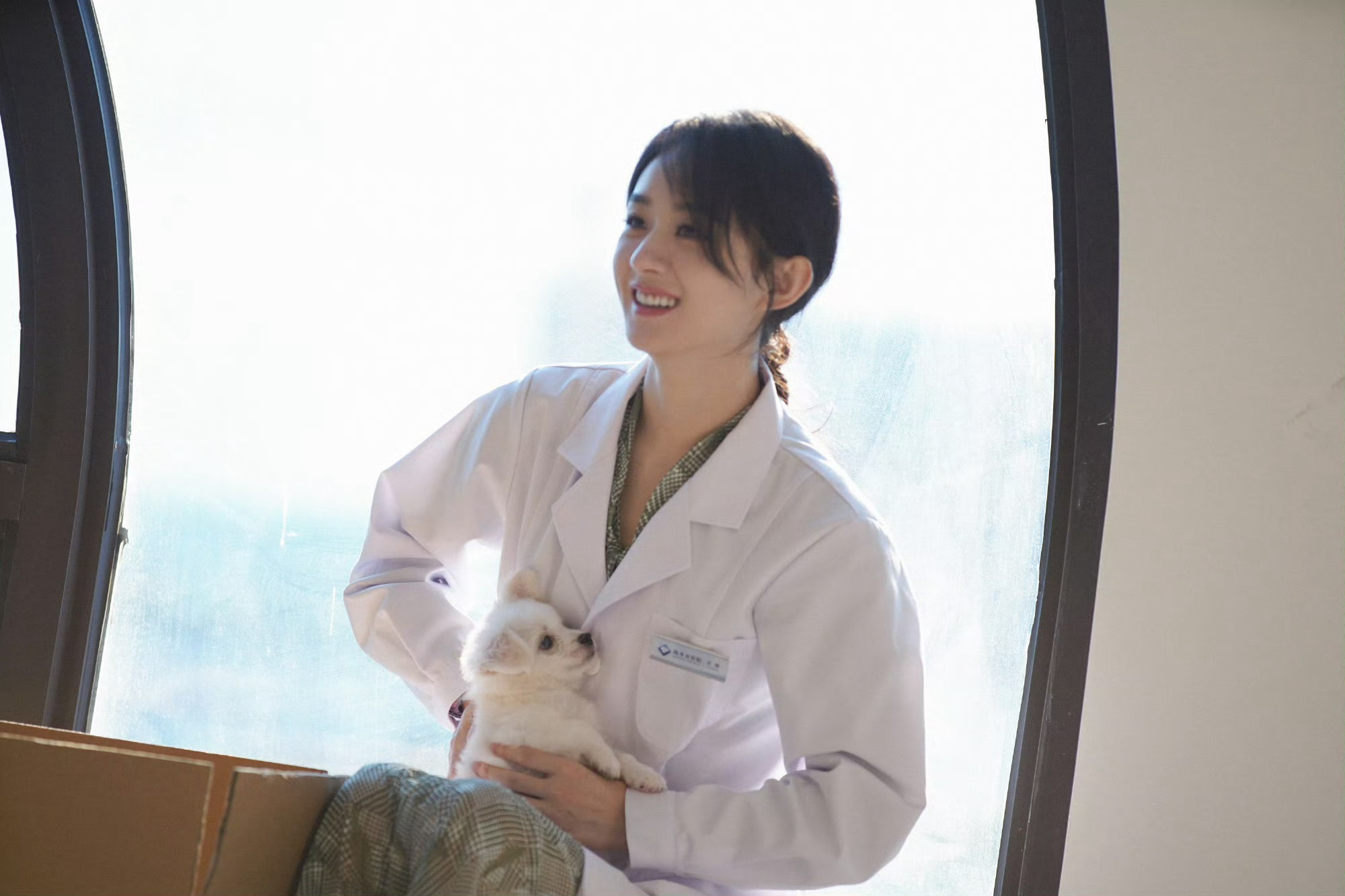 赵丽颖沈雨抱狗照赵丽颖沈雨和小汪赵丽颖沈雨和小汪，可爱，哇哇哇 