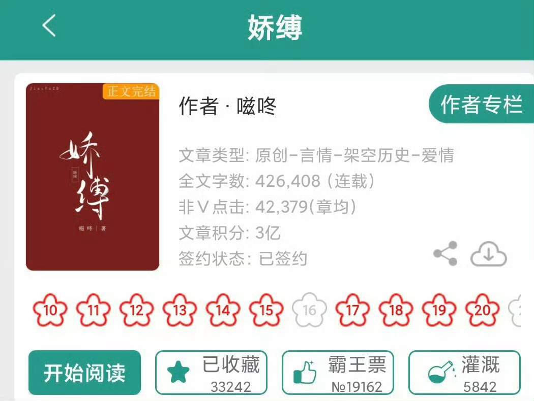 小说推荐：《娇缚》 作者:嗞咚简评：娇俏贵女vs深情世子，双重生，先虐女后虐男，