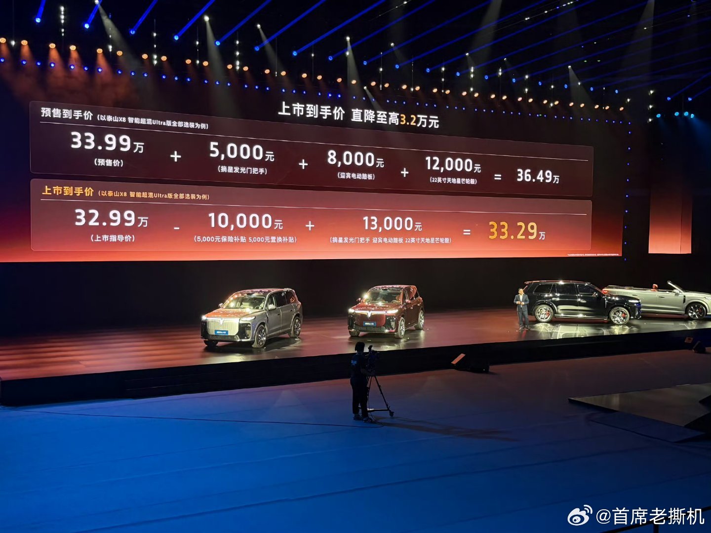 岚图泰山X8售价29.29-37.99万元，搭配上现金优惠还能再降一万。三腔空悬