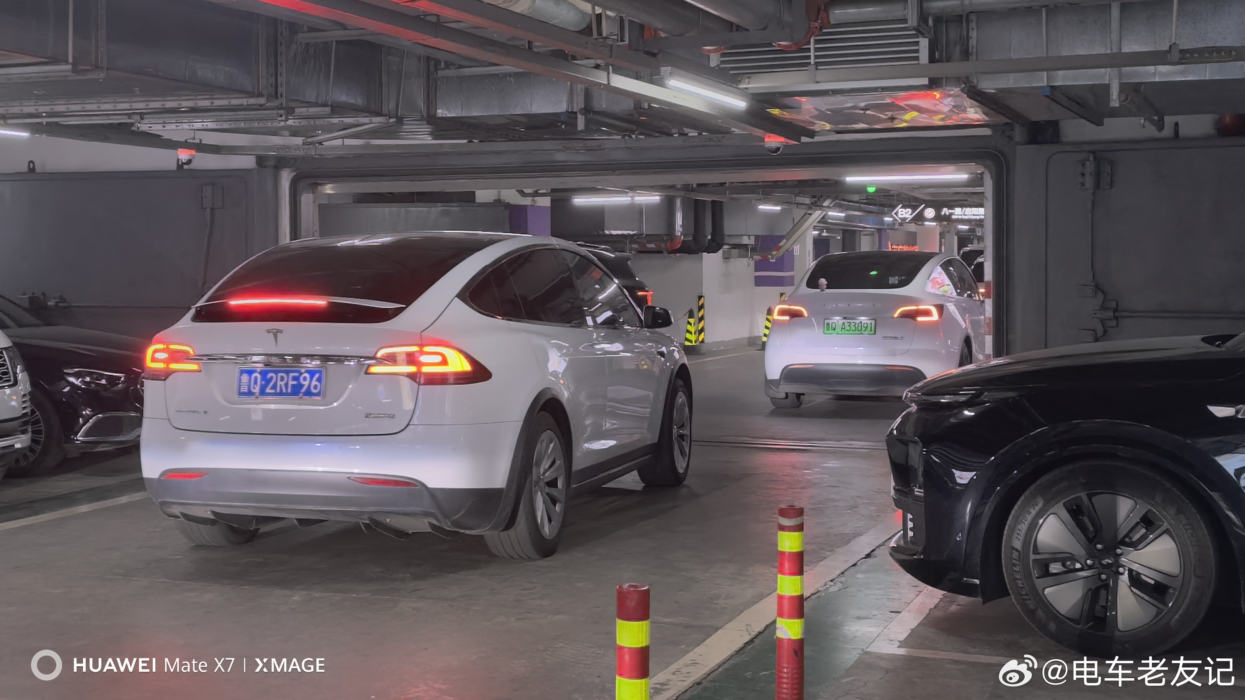 蓝牌特斯拉model x这才是王者！电车老友记大v聊车特斯拉 临沂