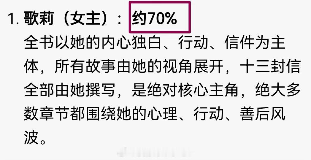 告别信 真正的单人过会告别信 女主歌莉占据原著内容百分之七十全书以她的内心独白 