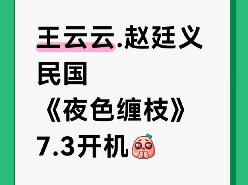 赵廷义和王云云合作我是有兴趣的 但是民国本……兴趣减半[苦涩] ​​​