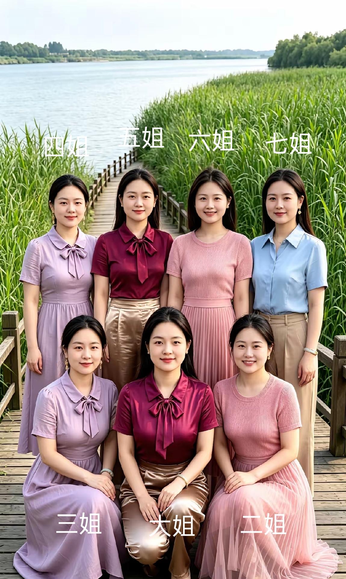 这七位像仙女一样个个气质非凡，选一位姐姐，做你的心仪姑娘。你选哪位？才情卓越女人