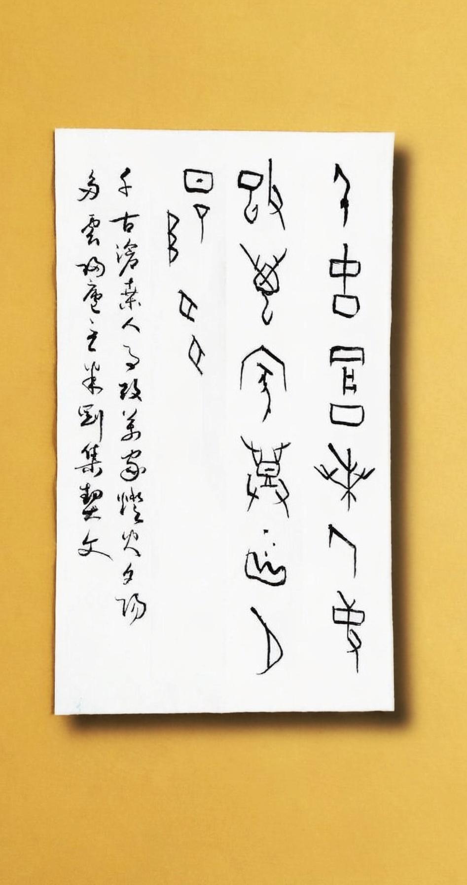 米刚甲骨文作品