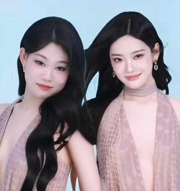 放一起沈佳润竟然比宁艺卓好看 