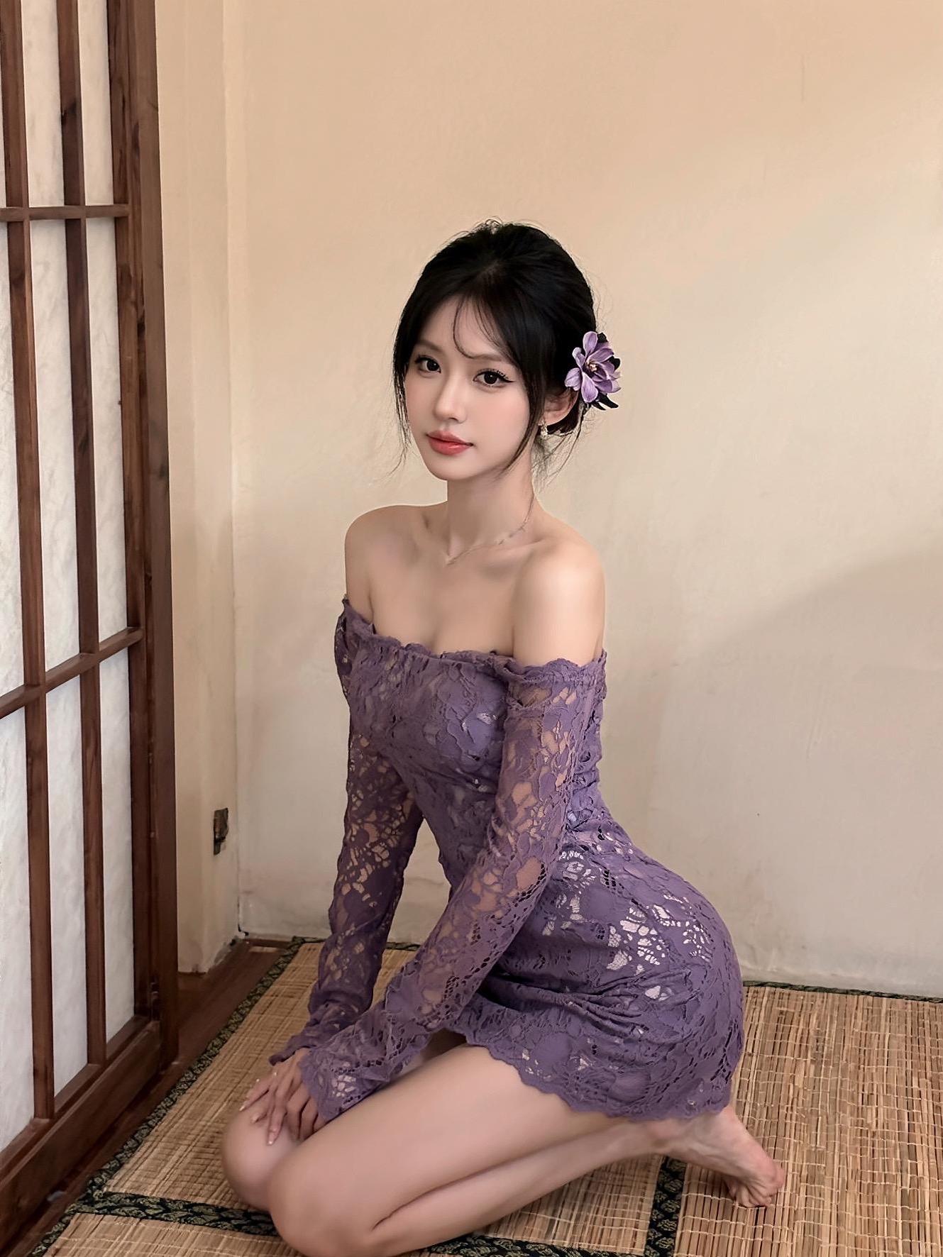 妹妹说的没错 紫色很有韵味