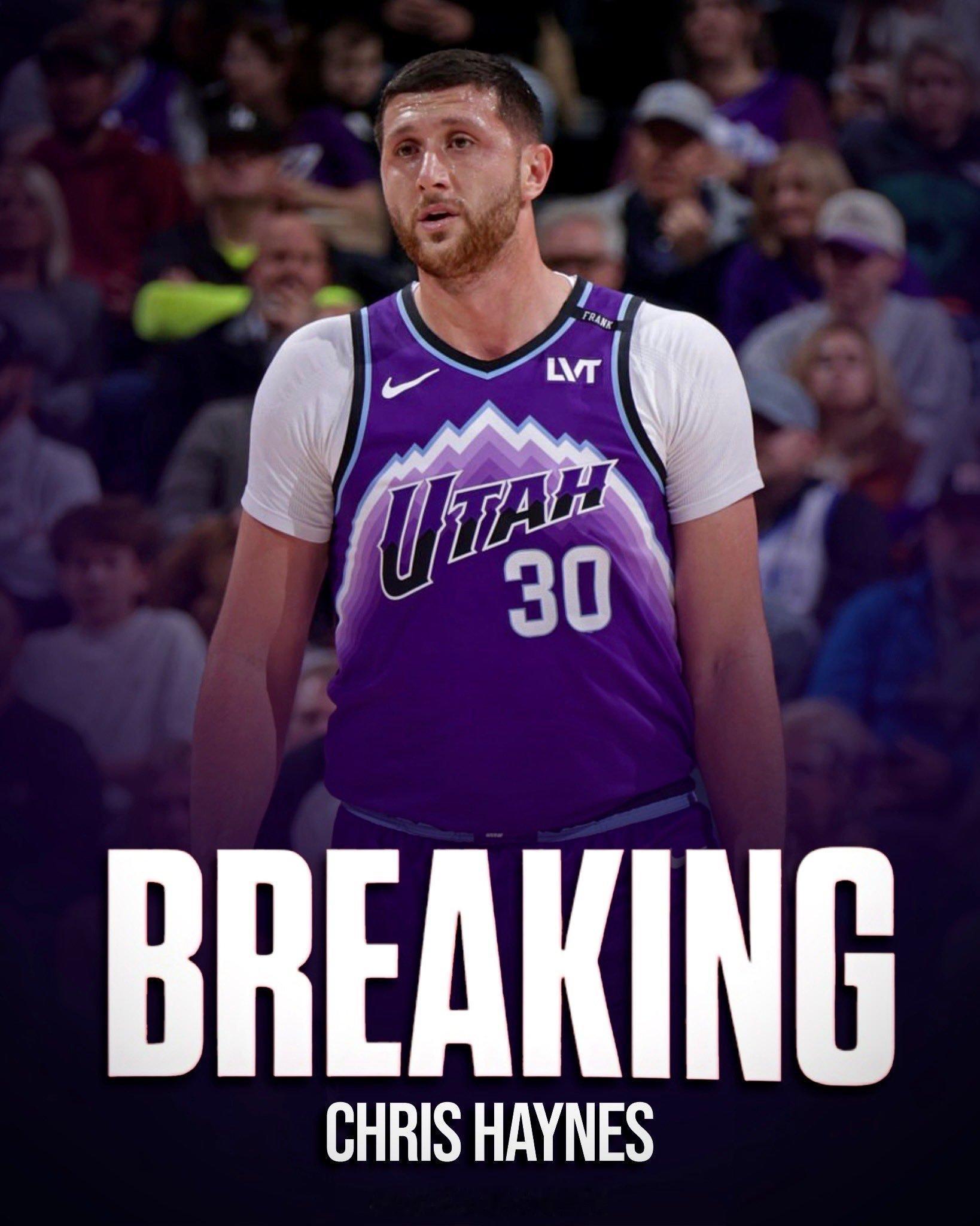 Chris Haynes：据联盟消息人士透露，爵士队首发中锋努尔基奇将于周三接受