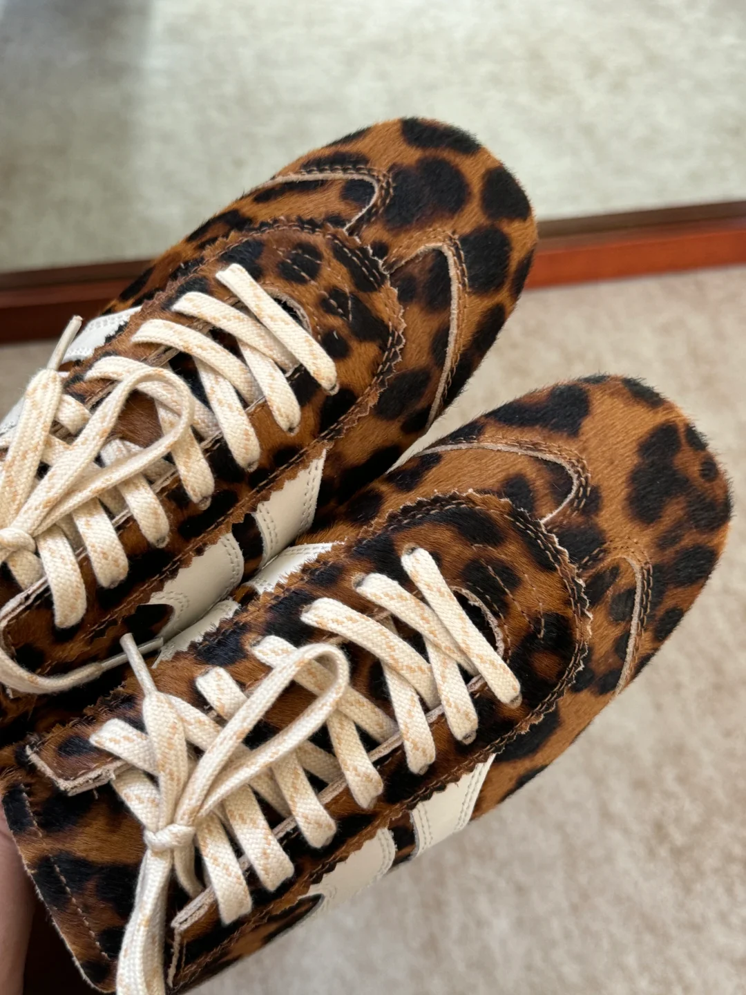 🐆又酷又野的小豹纹德训鞋，超爱！！