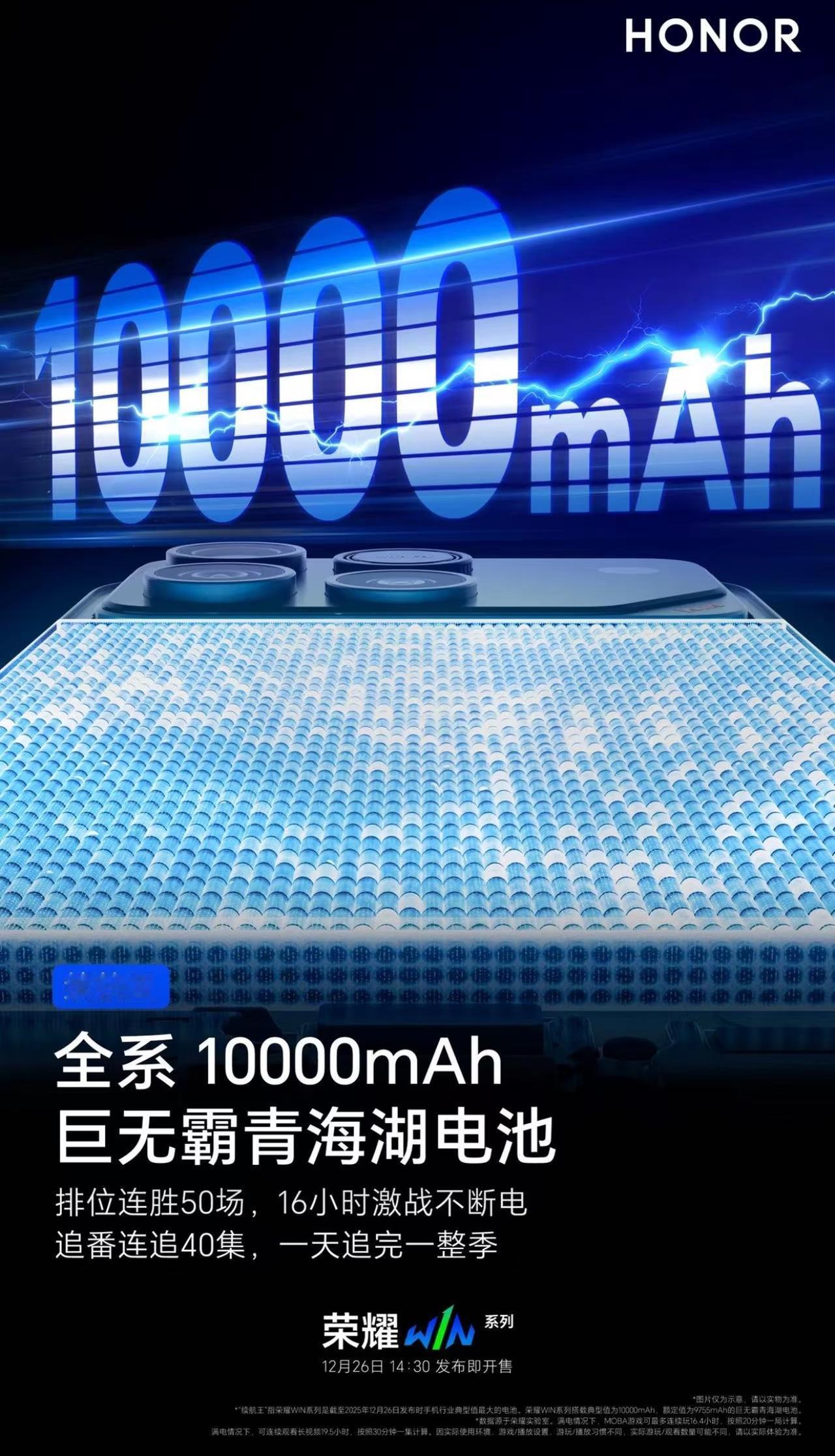 在的荣耀，真的有点“不讲武德”了，硬生生把手机电池带进了“万级时代”。

以前大