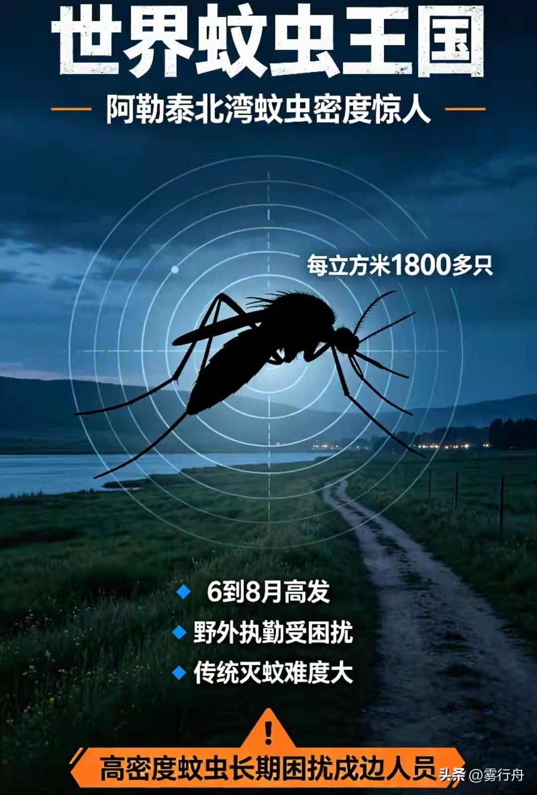 新疆阿勒泰野外区域正式投入激光灭蚊黑科技设备，着手解决当地蚊虫泛滥的棘手难题，精