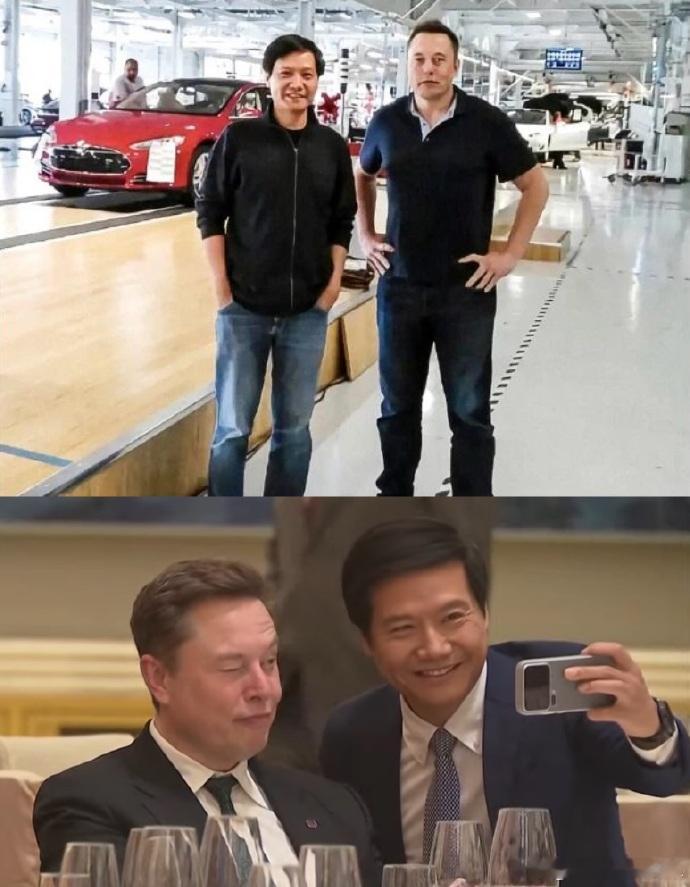 上次写了一篇合资车企的文章，被泰迪骂“跪族”。这次晚宴雷总去找马斯克合影，竟也被