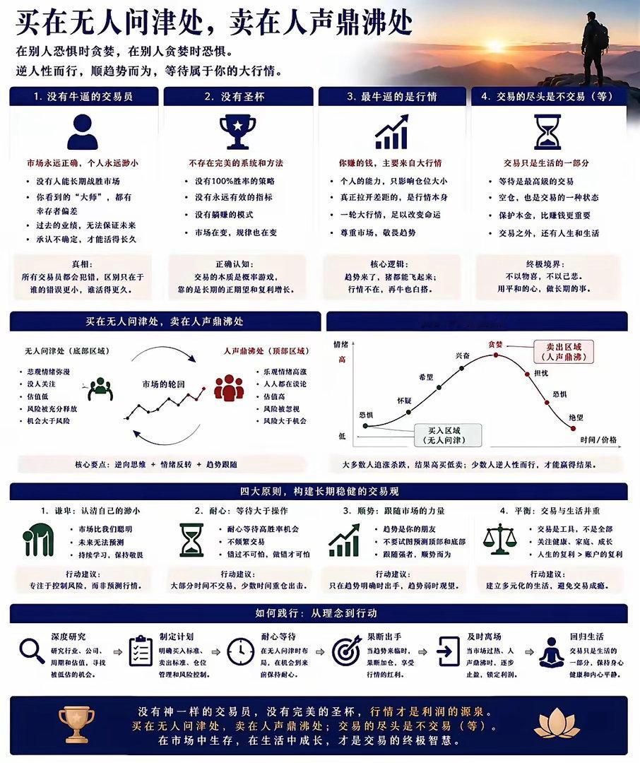 在市场中生存，在生活中成长没有神一样的交易员，没有完美的圣杯，行情才是利润的源泉