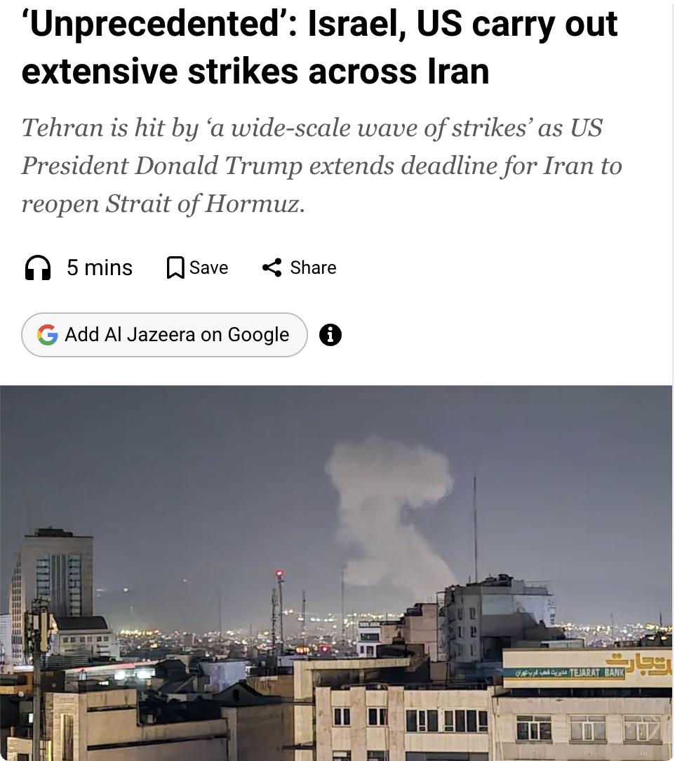 外媒：以色列和美国对伊朗发动新一轮大规模联合空袭，特拉维夫方面称这是"前所未有"