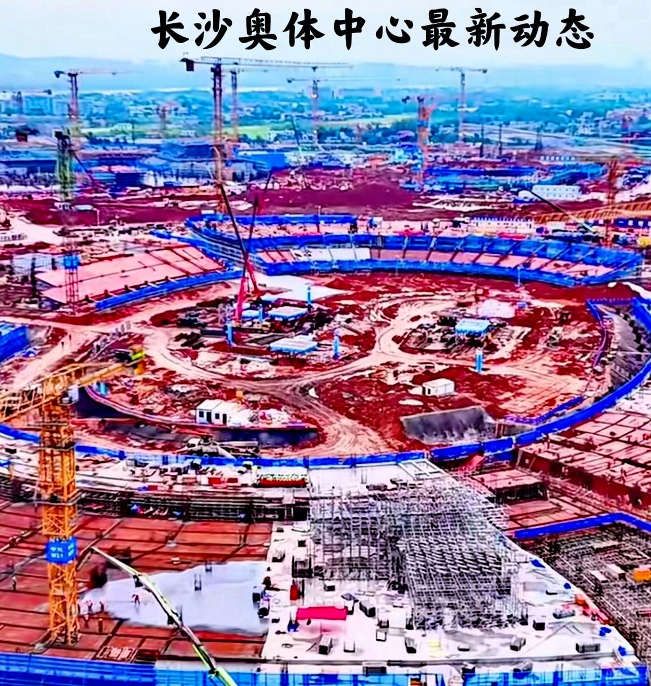 长沙奥体中心新的状况！2029年，就是长沙奥体中心的全运会的到来，在最新的长沙奥