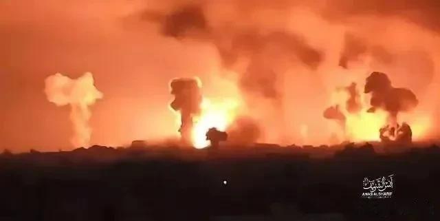 六国联军数千导弹对准目标，150枚钻地弹爆炸，大批哈马斯遭活埋。以色列军队已摧毁