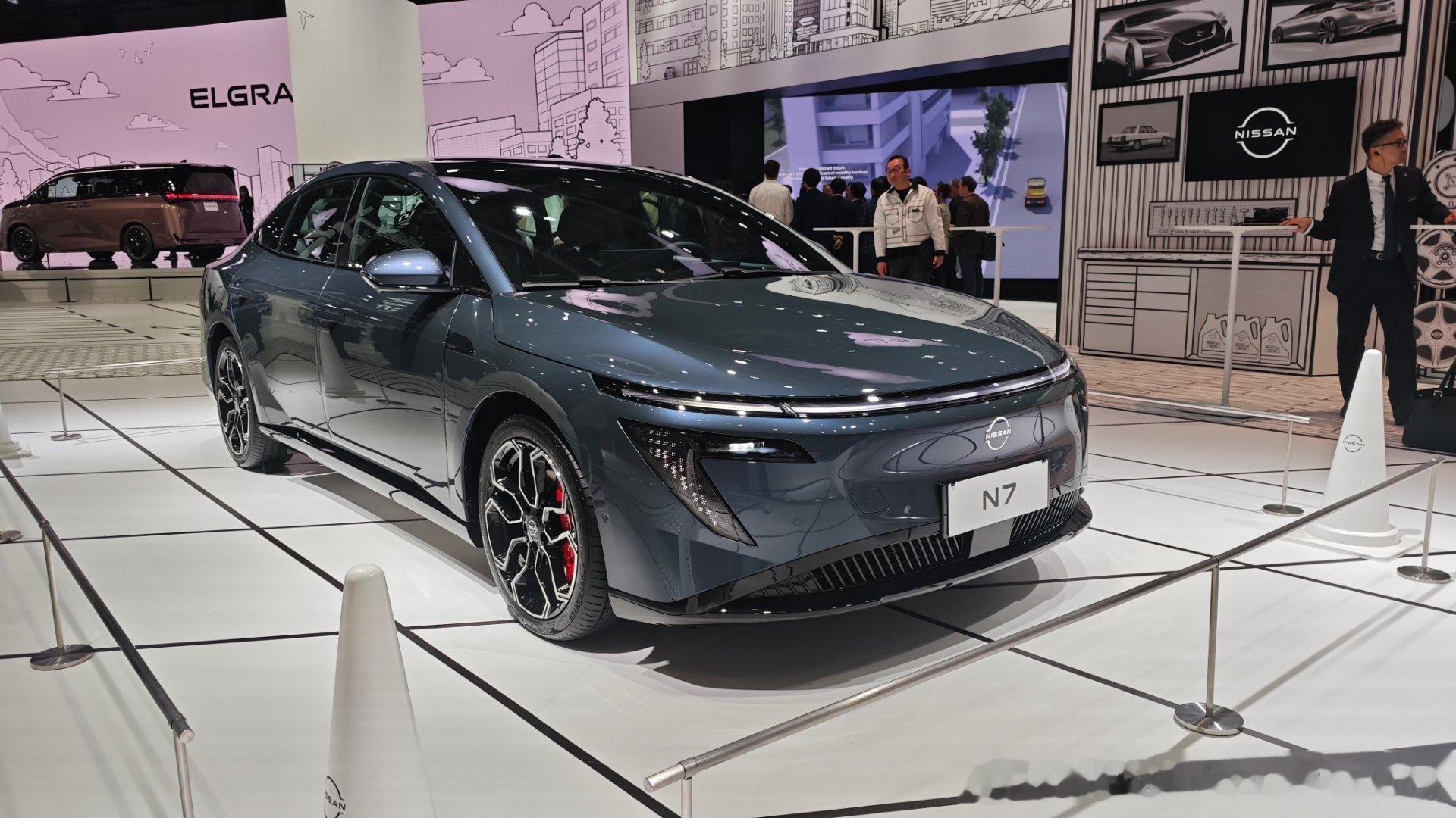 东风日产N7在日本移动出行展（东京车展）完成海外首秀，这可是合资品牌里首个登上国