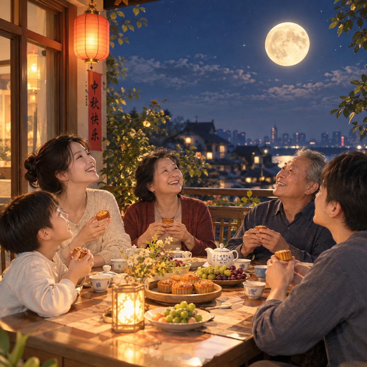 中秋文案一年又一年，中秋还是那个中秋，只是小时候盼着吃月饼、放假，现在更希望的是