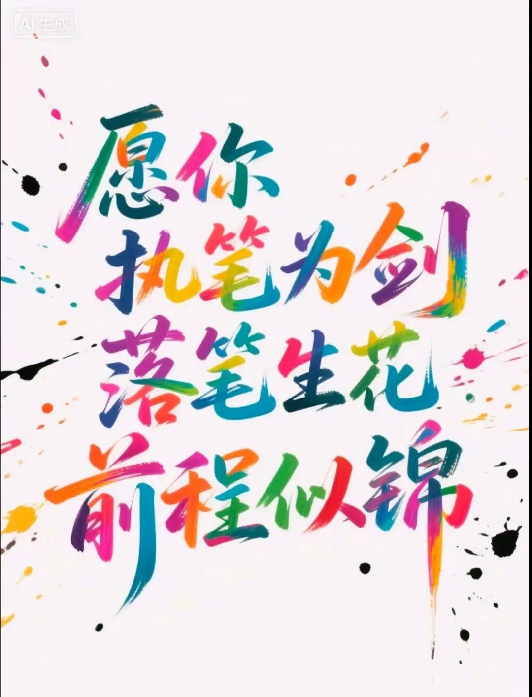 高考第一天十年寒窗磨一剑，今朝出鞘试锋芒！愿你提笔从容，合笔如愿，金榜题名。我的