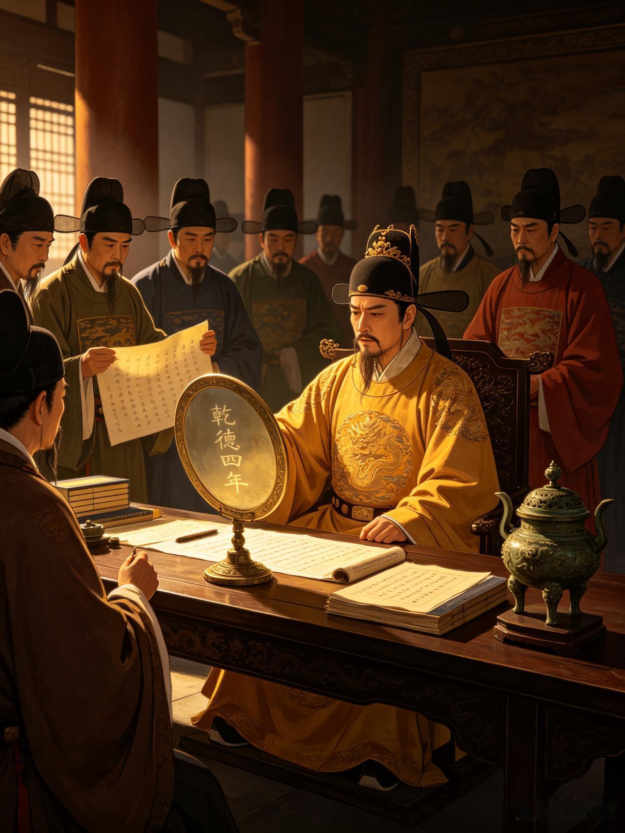 赵匡胤:     这生产日期怎么还提前啦？

公元965年的一天，赵匡胤无意中看