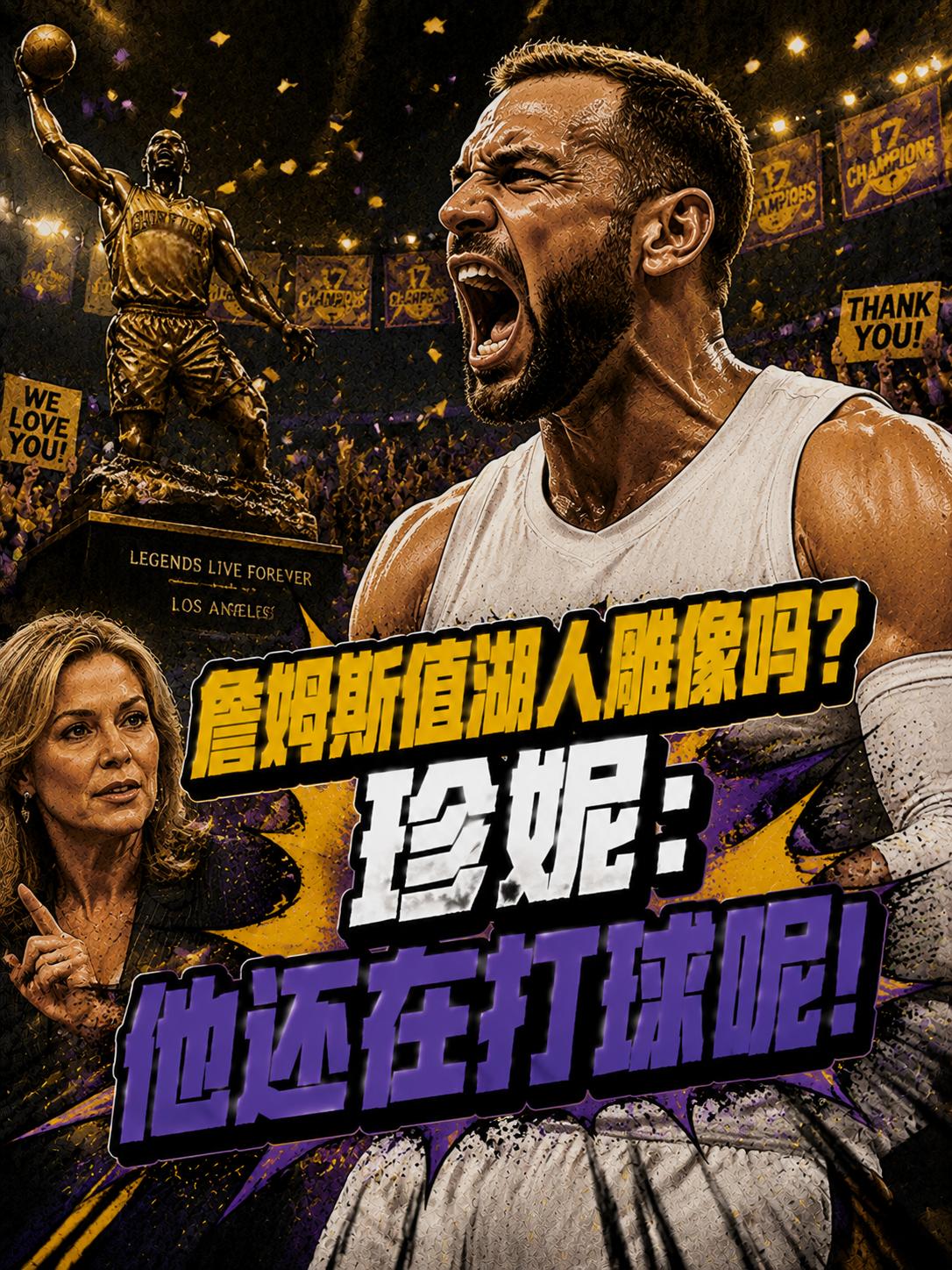 詹姆斯值得湖人队为他树立雕像吗？他真的成为了湖人队最大的功臣？但湖人队的老板珍妮
