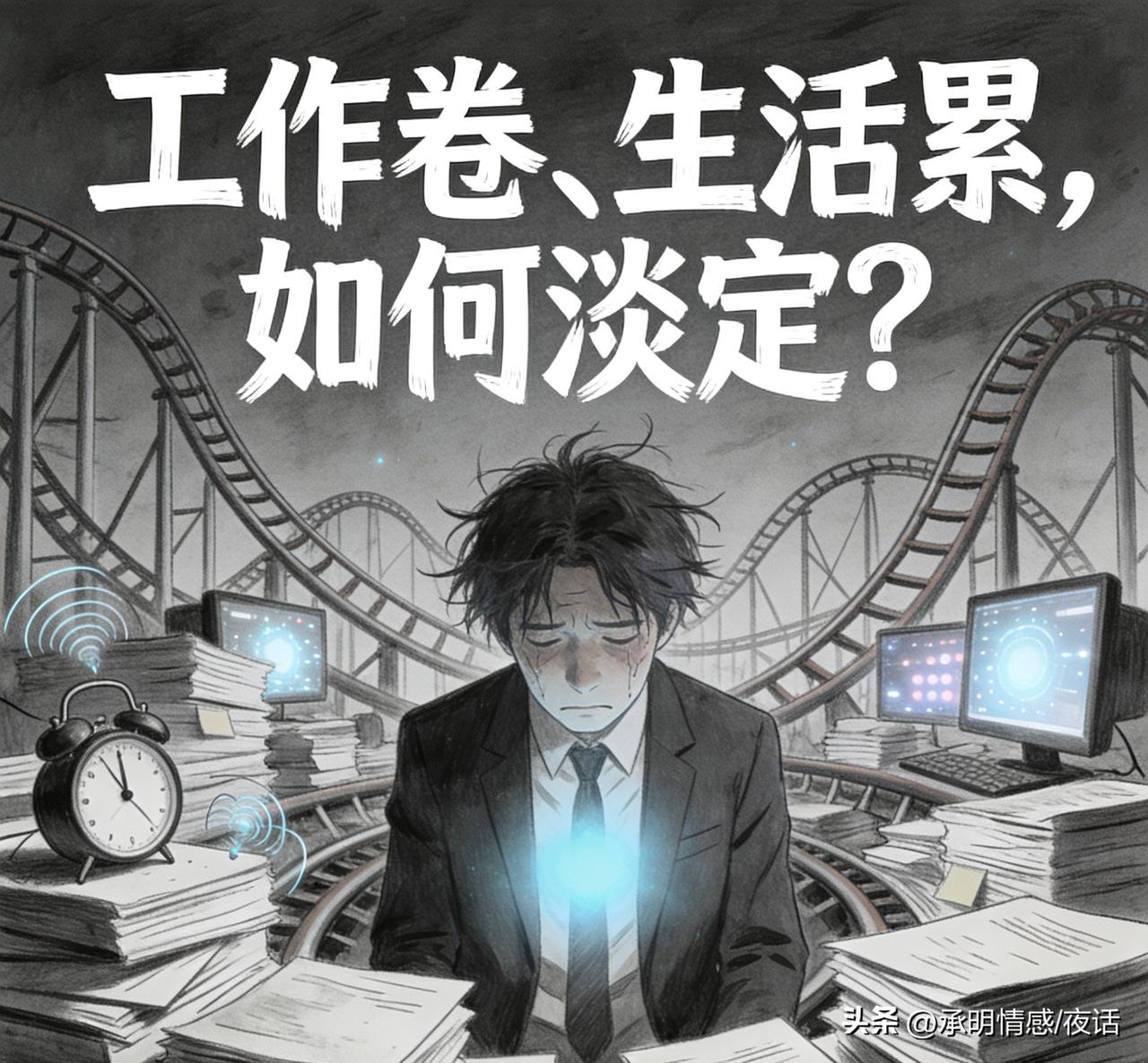 如今生活像坐过山车，工作竞争激烈，生活疲惫不堪，一点小事就容易让人情绪失控！究竟