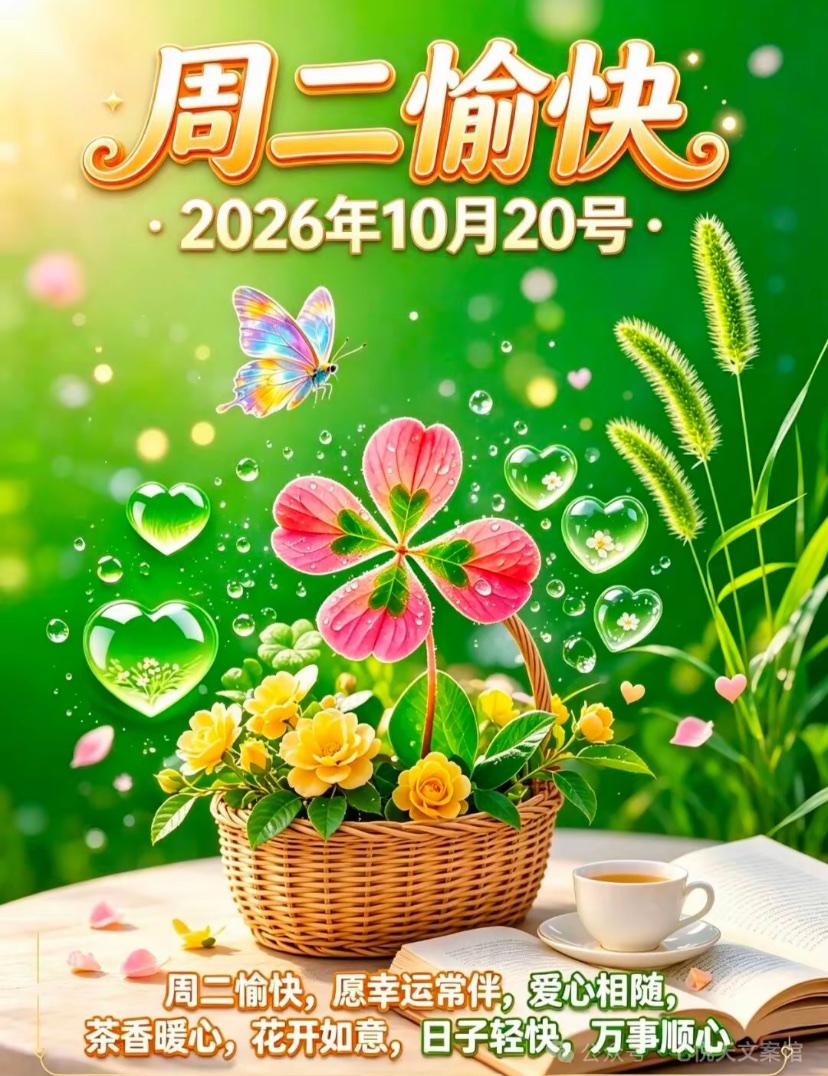 [福]2026./10月20日，天蓝蓝，风柔柔，雨过天晴皆灿烂[福]

🦋🌅