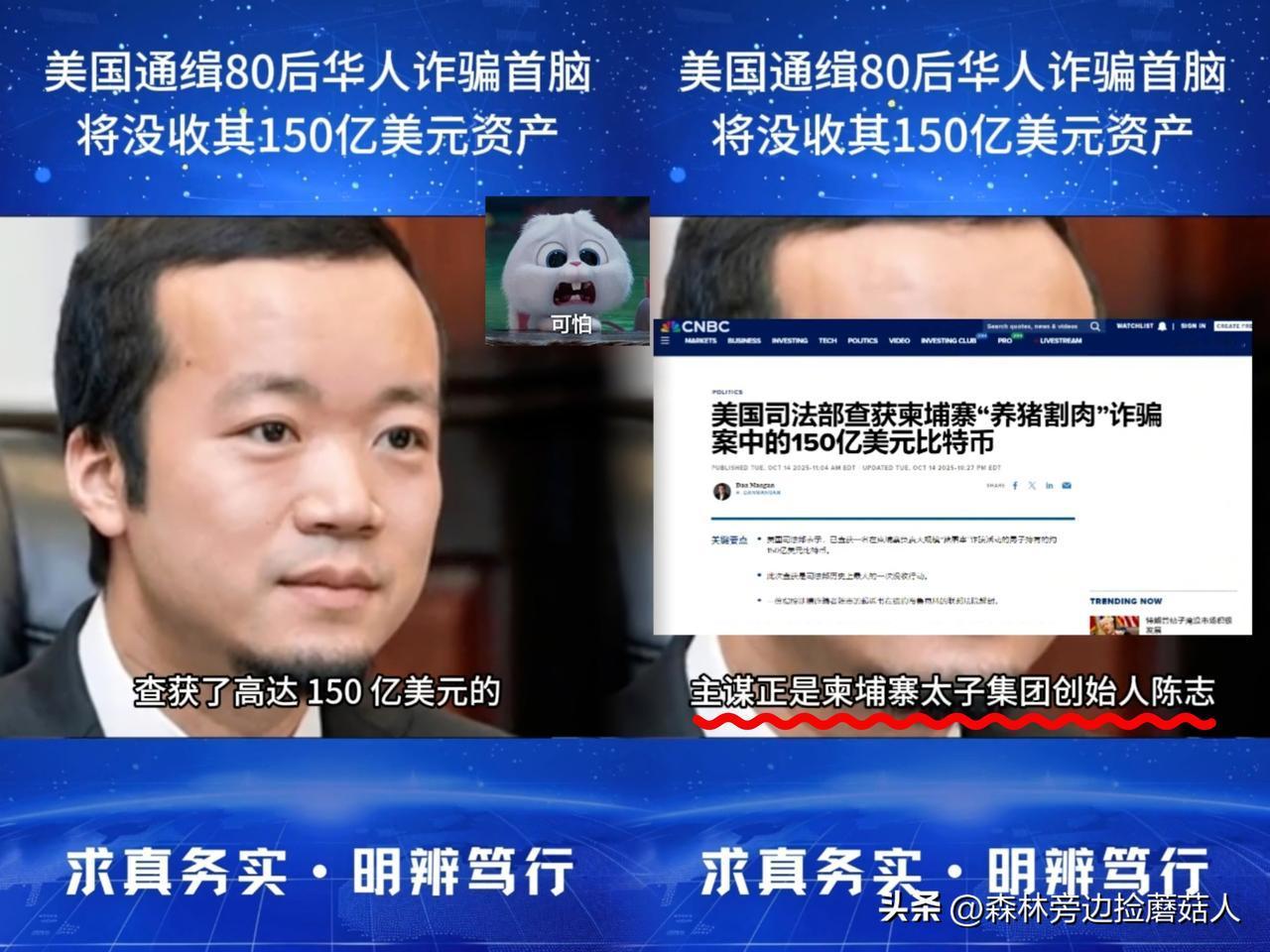 陈志，中国福建人，柬埔寨首富，KK诈骗园区幕后老板，当事国管不了的情况下，世界警
