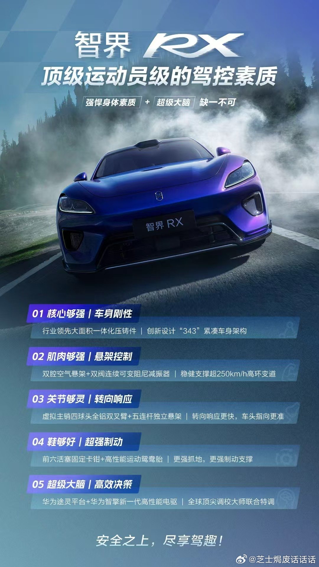 谁看了智界RX这次高环变道不直呼硬核！超250km/h高环变道极其考验底盘功底，
