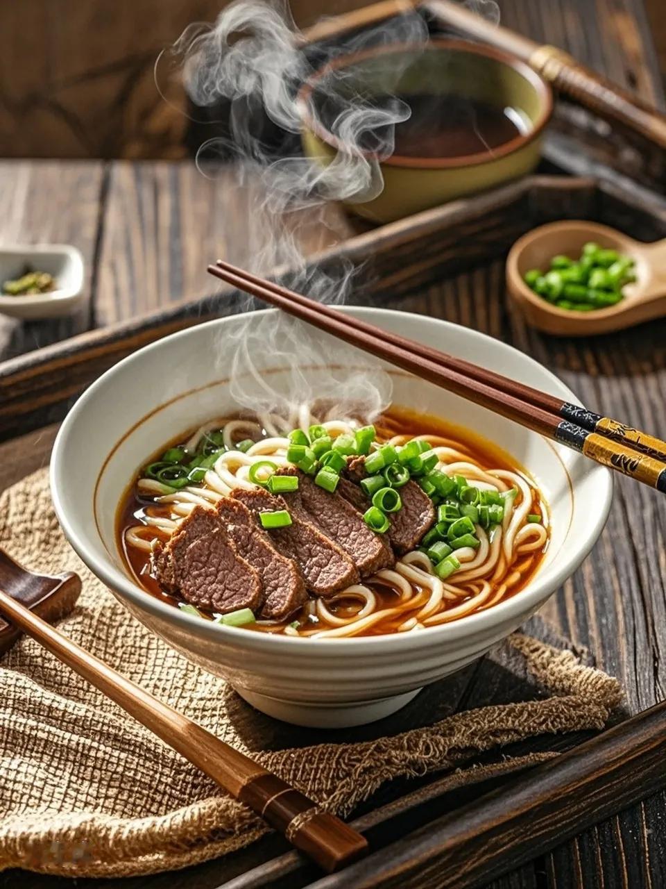 2000年以前，牛肉面里通常会有三五片一寸见方的薄牛肉，可现在却全是0.5厘米大