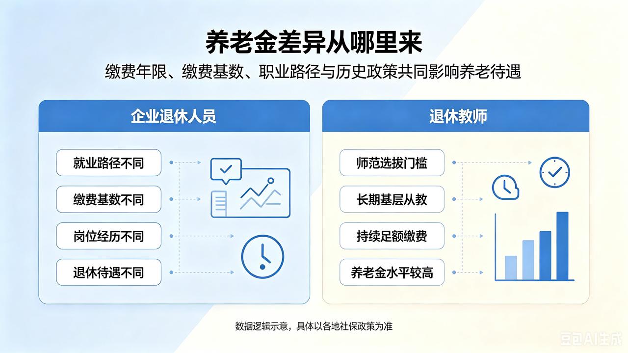 教师、企业退休养老金差距引发热议
    近期退休教师养老金高于同龄企业退休人员
