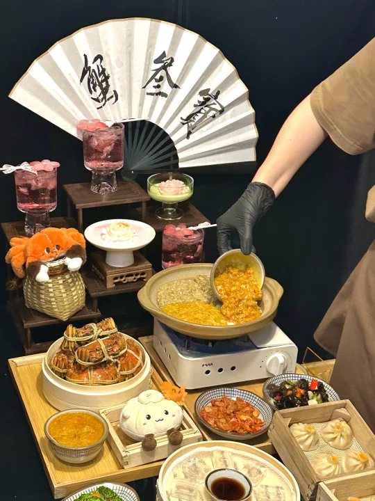蟹黄拌饭🦀芋泥甜品！这对CP锁死了