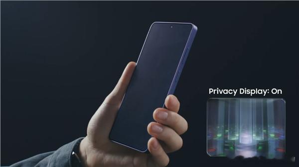 三星首款防窥屏手机发布省了9.9防窥膜不是贴膜/软件模糊通过Flex Magic